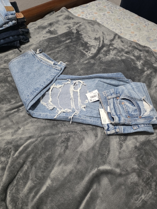 American Eagle Outfitters Denim - American Eagle Outfitters Light Blue Distressed Boyfriend Jeans